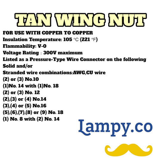TAN WIRE NUT