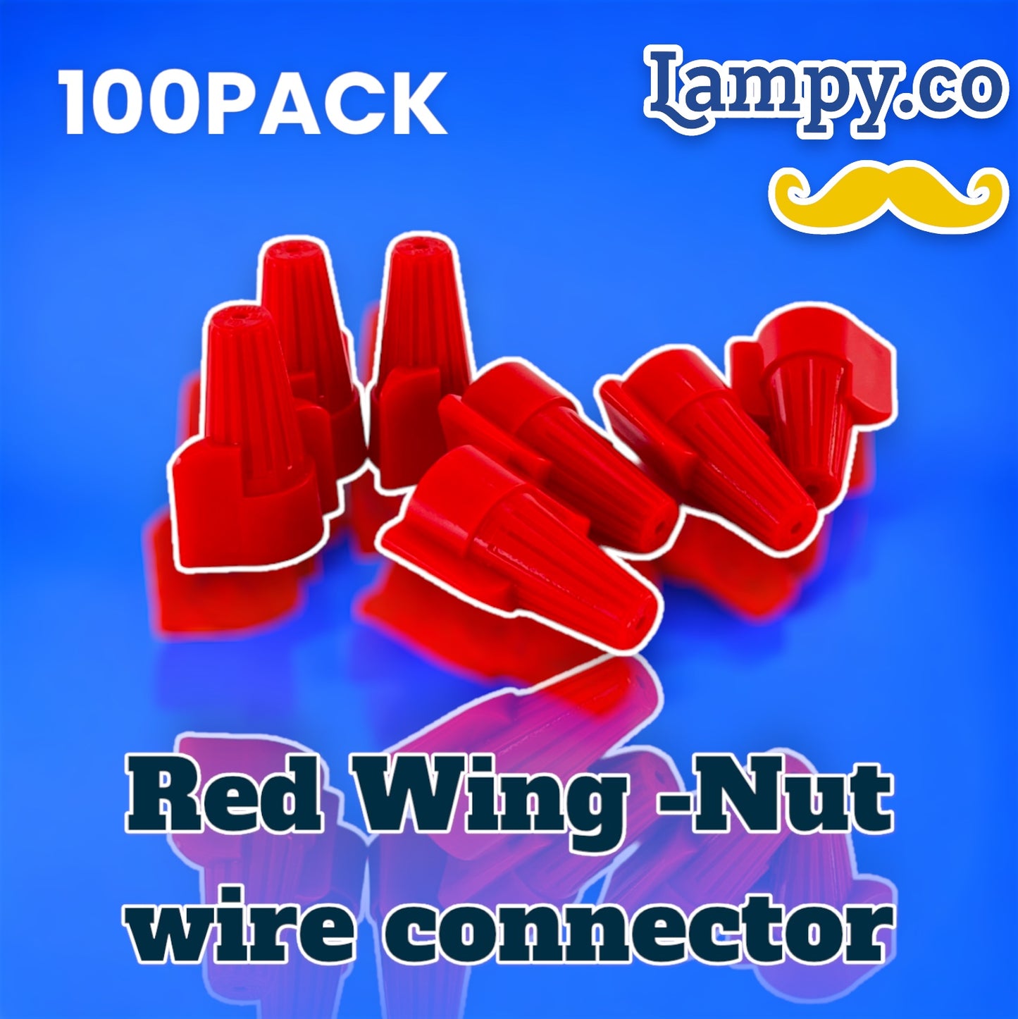 Red wing WIRE-NUT connector (100-PACK)