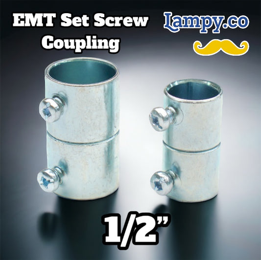 1/2” in. Electrical Metallic Tube (EMT) Set-Screw Coupling