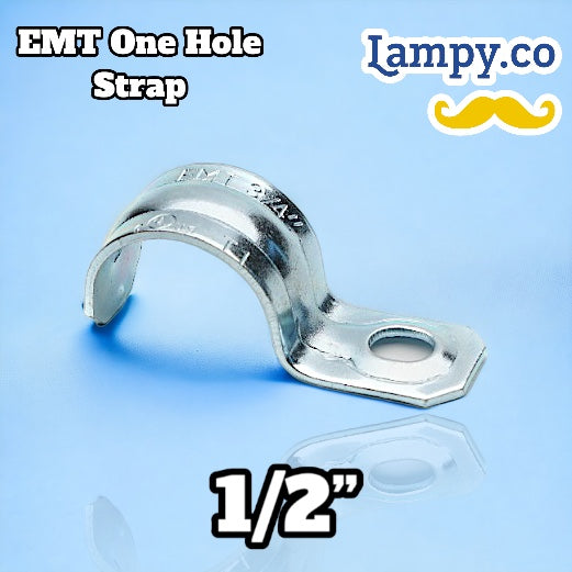 1/2” in. Electrical Metallic
Tubing (EMT) One-Hole Strap