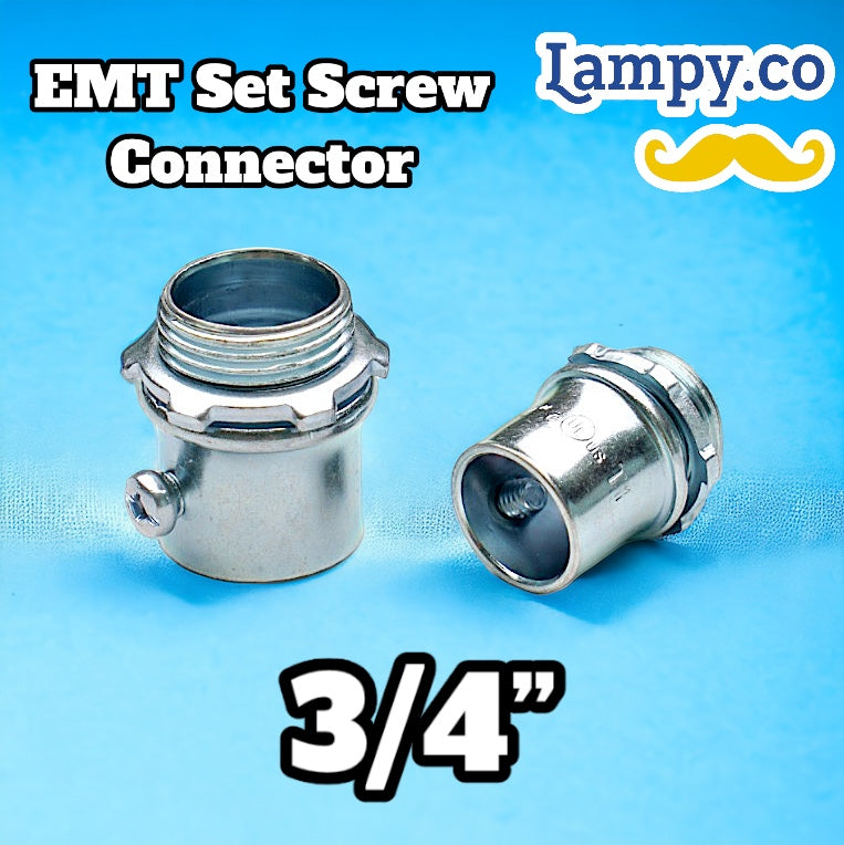 3/4” in. EMT Set Screw
Connector