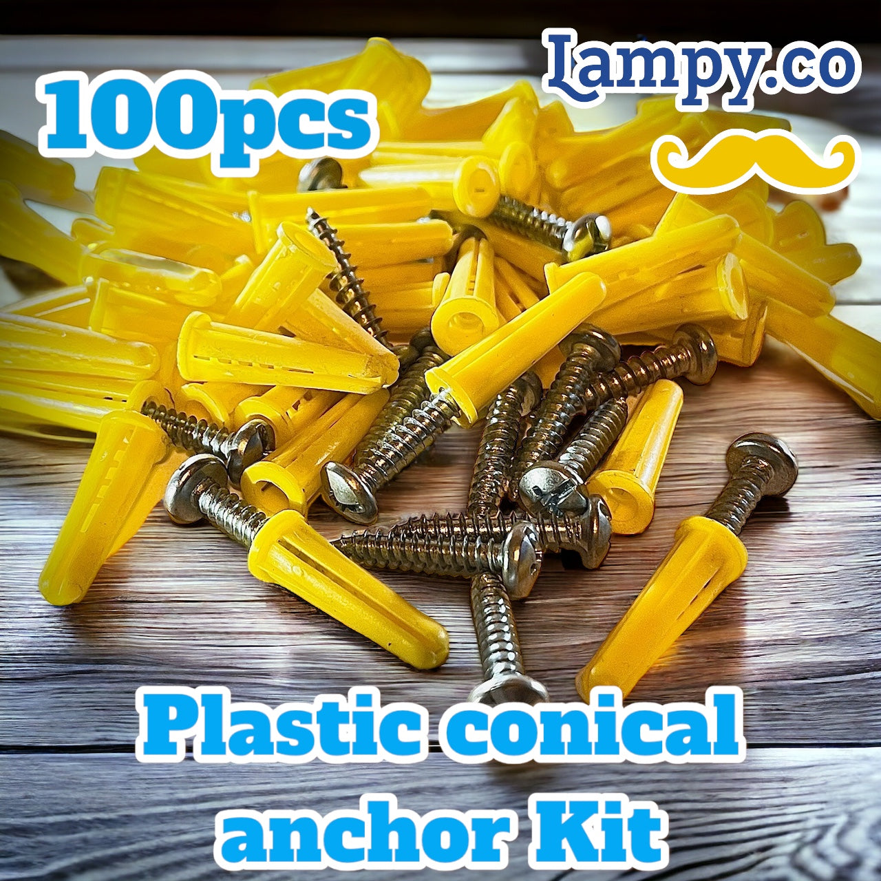 Plastic Conical Anchor Kit.