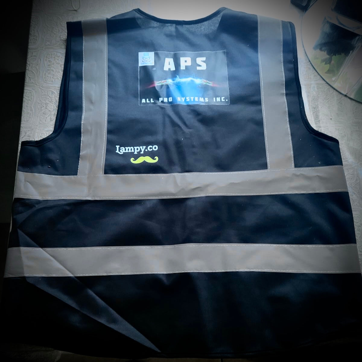 Lampyco Black safety vest