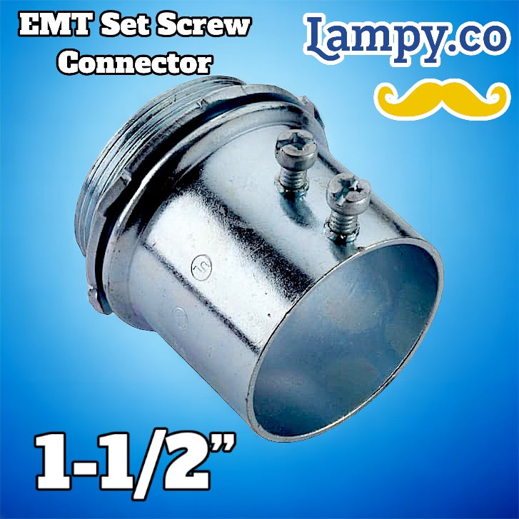 1-1/2” in. Electrical Metallic Tube (EMT) Set-Screw Connectors (SINGLE UNIT)