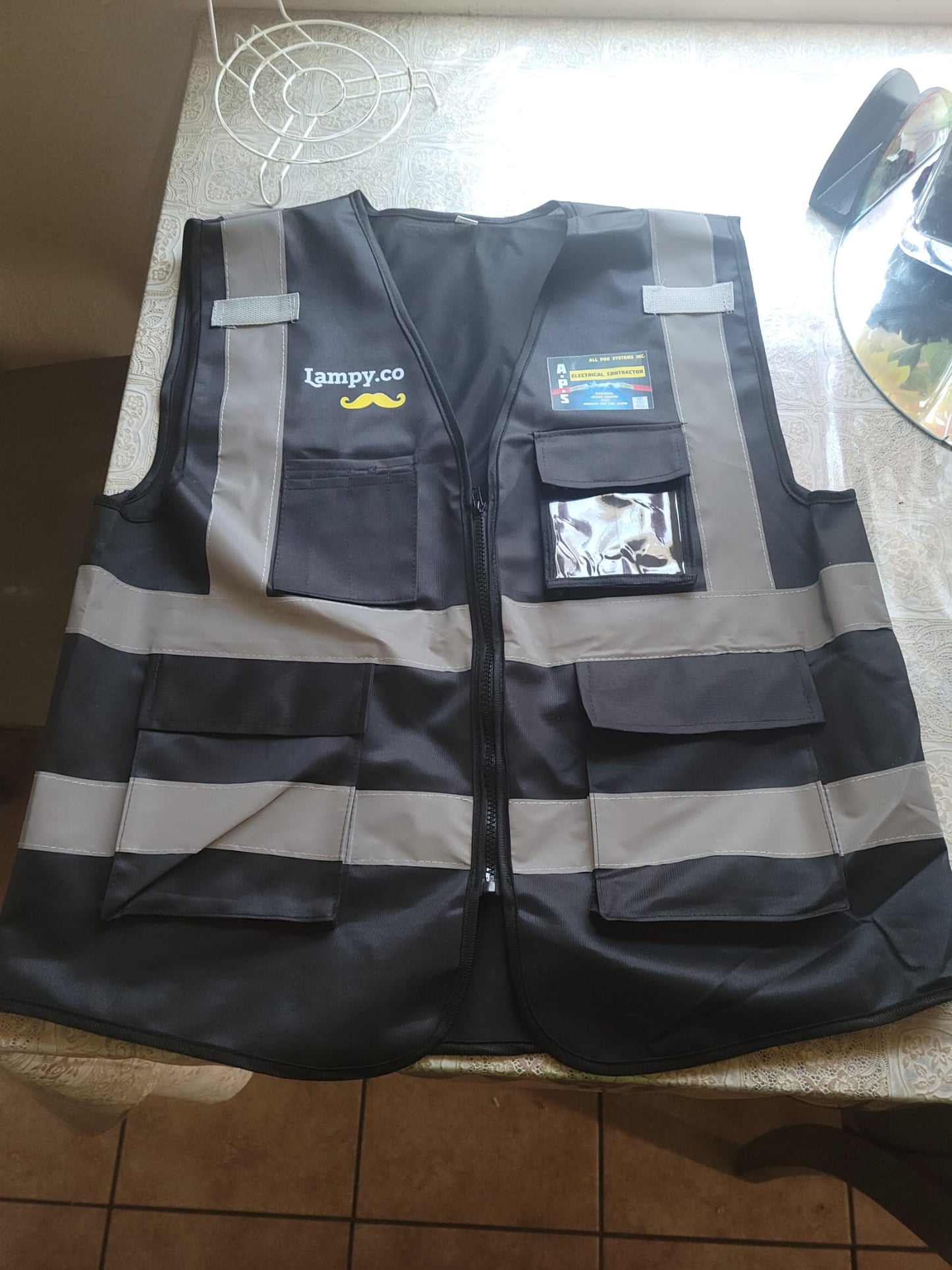 Lampyco Black safety vest