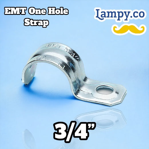 3/4” in. Electrical Metallic
Tubing (EMT) One-Hole Strap