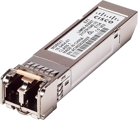 Cisco MGBSX1 SFP Transceiver | Gigabit Ethernet (GbE) 1000BASE-SX Mini-GBIC (MGBSX1)