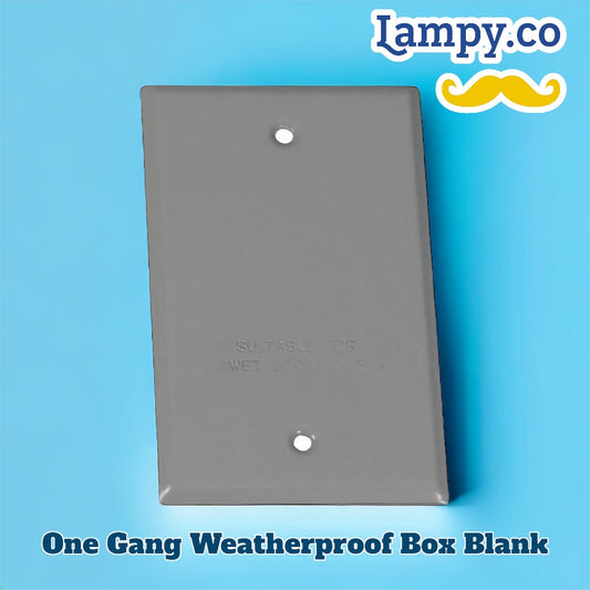 One Gang Weatherproof Box Blank