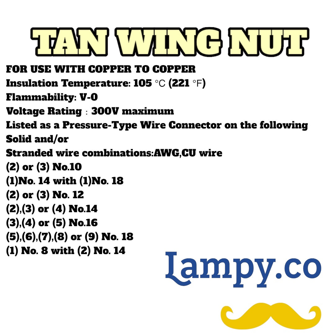 TAN WIRE NUT
