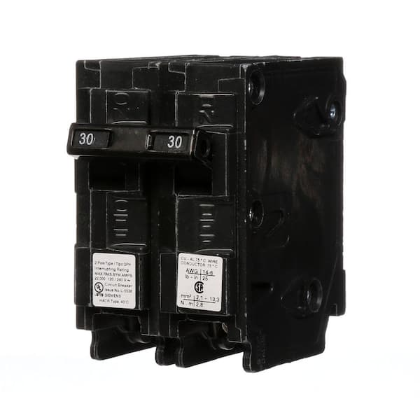 Siemens 30 Amp Double-Pole Type QP Circuit Breaker
