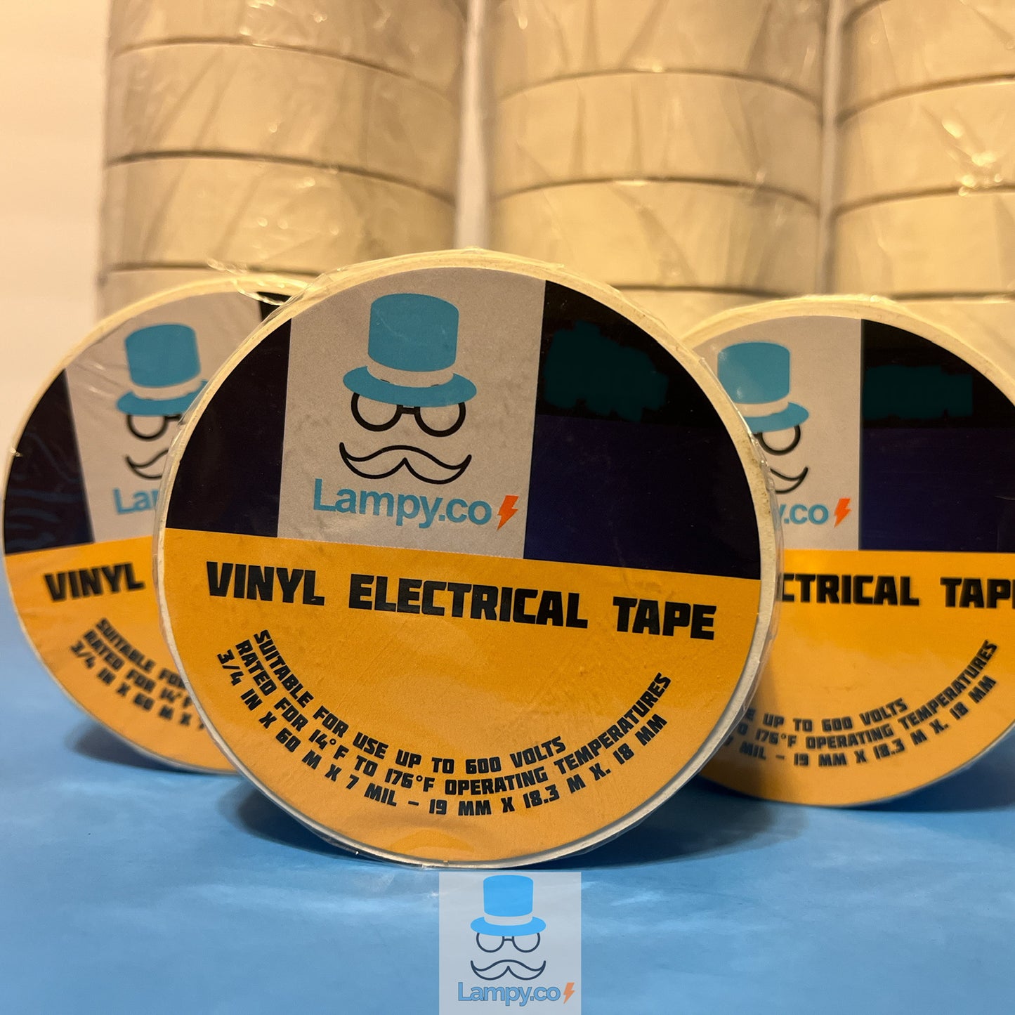 7 mil Vinyl Commercial electrical tape (10 - PACK)